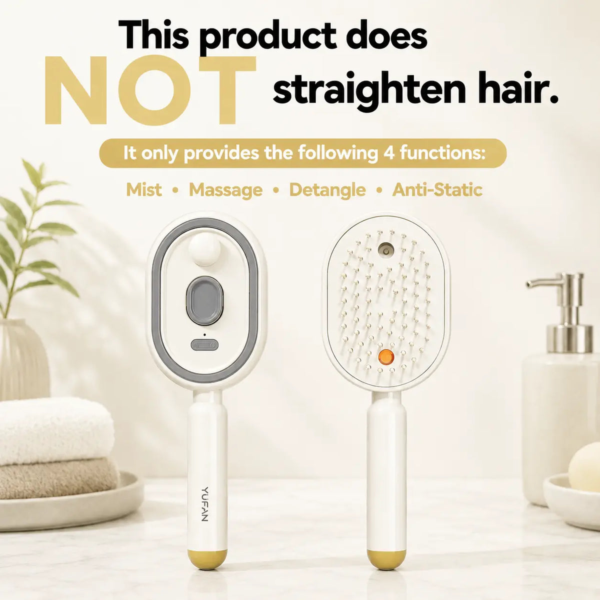 Transform Your Hair Care Routine with the Electric Spray Air Cushion Massage Comb – Featuring Self-Cleaning, Anti-Tangle, Anti-Static Technology and Essential Oil Mist Aromatherapy