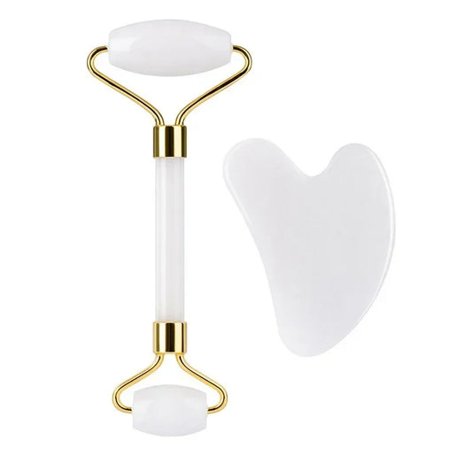 Gua Sha Massager for Face Care Jade Rollers Beauty Health Skin Scraping Chin Lifting Natural Stone Gouache Massage