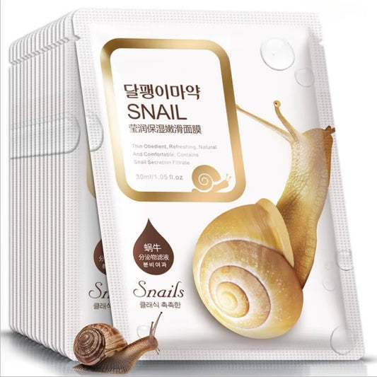 5/7/10/15Pcs Snail Essence Facial Sheet Mask Skin Care Face Mask Remove Blackheads Hydrating Moisturizing Mask Korean Skin Care