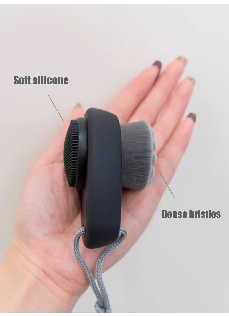 Face Care Tool Massage Scrubber Facial Cleansing Brush Wash Face Brush Soft Bamboo Charcoal Facial Cleansing Brush