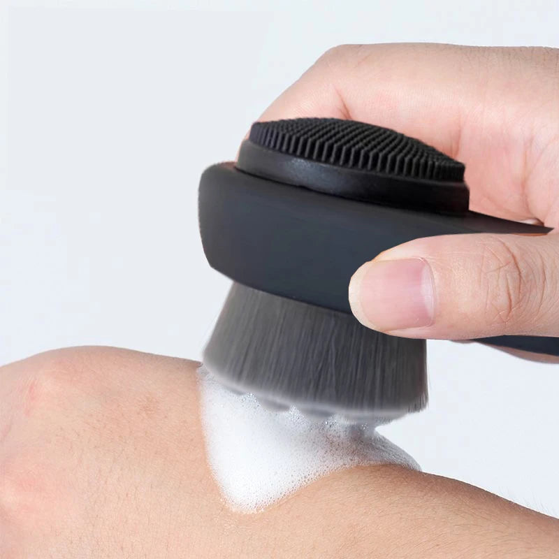 Face Care Tool Massage Scrubber Facial Cleansing Brush Wash Face Brush Soft Bamboo Charcoal Facial Cleansing Brush