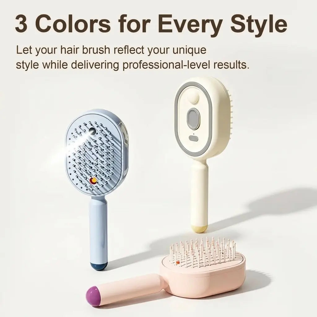 Transform Your Hair Care Routine with the Electric Spray Air Cushion Massage Comb – Featuring Self-Cleaning, Anti-Tangle, Anti-Static Technology and Essential Oil Mist Aromatherapy