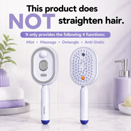 Transform Your Hair Care Routine with the Electric Spray Air Cushion Massage Comb – Featuring Self-Cleaning, Anti-Tangle, Anti-Static Technology and Essential Oil Mist Aromatherapy