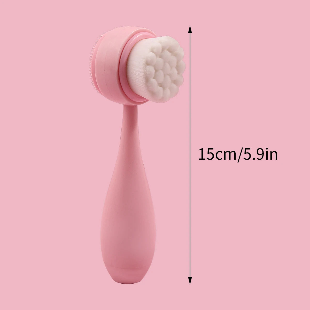 1PC Silicone Facial Cleansing Brush, Handheld Manual Facial Cleansing Brush, Makeup Removal Auxiliary Brush